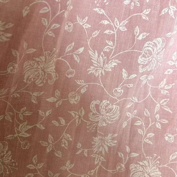 PRELUDE Vintage Pink and White Midi Skirt with Eyelet Hem USA Made Size 13/14 p4 - Picture 3 of 8